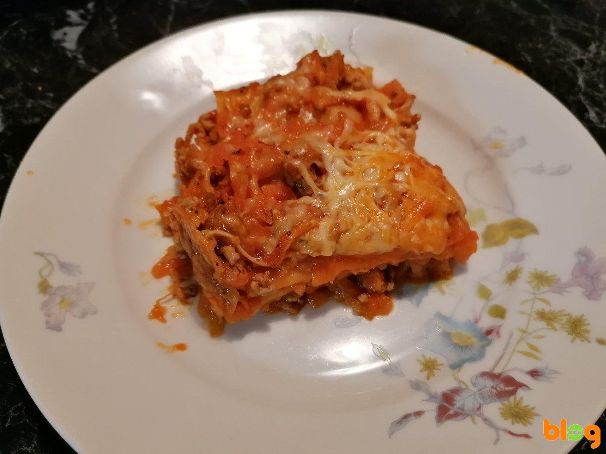 Lasagne s masem a zeleninou